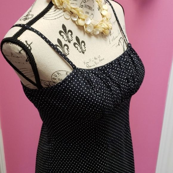 NWOT 💕💕 Love Culture Navy Blue Polka Dot Dress - Picture 6 of 11